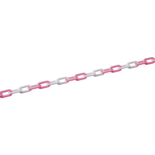 GREEN CROSS Chuỗi nhựa màu hồng / trắng PTS-730PW Chiều dài: 30m Đường kính dây: 7mmΦ Polyetylen 284163 CHỮ THẬP XANH