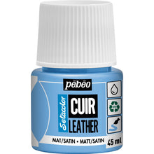 โหลดรูปภาพลงในโปรแกรมดูแกลเลอรี Pebeo Seta color leather (สำหรับหนัง) สีด้าน 45ml NO. 10 ไอซ์บลู 295610 Pebeo
