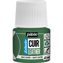 โหลดรูปภาพลงในโปรแกรมดูแกลเลอรี Pebeo Seta color leather (สำหรับหนัง) สีด้าน 45ml NO. 17สีกากีสีเขียว295617 Pebeo
