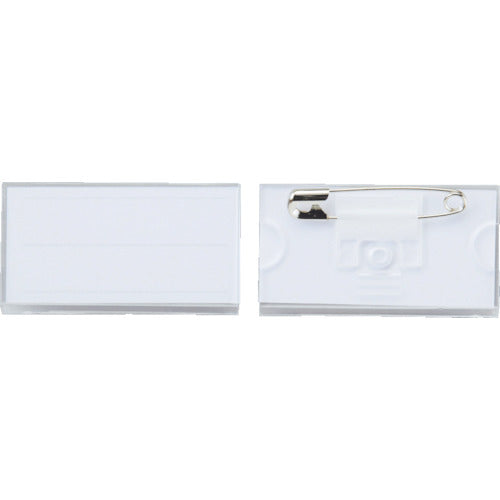 緑十字　角型名札　角名札−２８　２８×５０ｍｍ（台紙２６×５０ｍｍ）　安全ピン付　  298028  GREEN CROSS