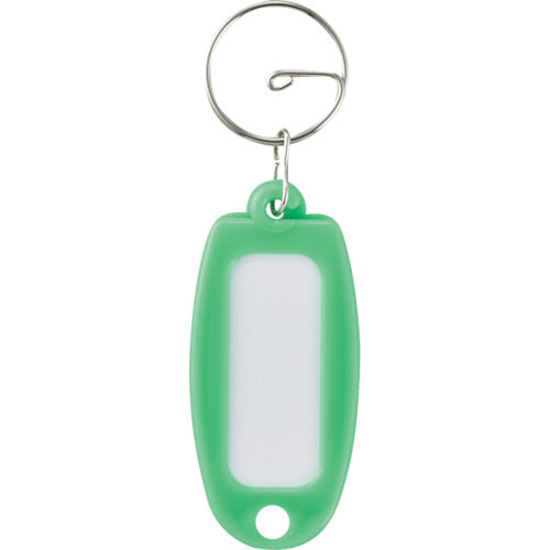 緑十字　キーホルダー名札（ハードケースタイプ）　緑　ＮＦ−Ｇ　６０×２７ｍｍ　リング付　  301002  GREEN CROSS