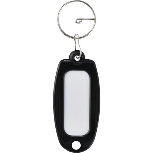 緑十字　キーホルダー名札（ハードケースタイプ）　黒　ＮＦ−ＢＫ　６０×２７ｍｍ　リング付　  301011  GREEN CROSS