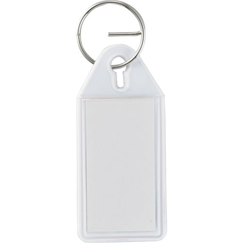 緑十字　キーホルダー名札（ソフトケースタイプ）　白　ＳＮＦ−Ｗ　５５×２５ｍｍ　エンビ　  301021  GREEN CROSS