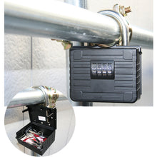 画像をギャラリービューアに読み込む, 緑十字　キーストックＢＩＧ　キーストック−１　１５５×１２０×５０ｍｍ　ダイヤル錠　単管パイプ対応　  302101  GREEN CROSS
