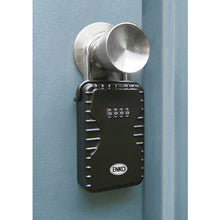 画像をギャラリービューアに読み込む, 緑十字　キーストック　キーストック−２　１８０×８０×３０ｍｍ　可変式ダイヤル錠　ドアノブ対応　  302102  GREEN CROSS
