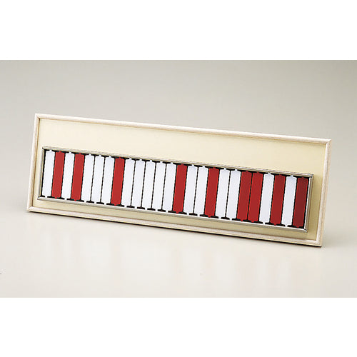 緑十字　回転式名札掛（２５名用）　赤⇔白　回転ネーム２５３１−Ａ　２１５×６４５ｍｍ　青札２枚付　  303011  GREEN CROSS