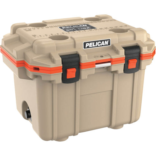 PELICAN 30QT Elite Cooler Tan X Orange 30Q-2-TANORG PELICAN