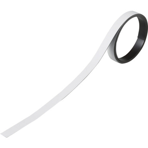 緑十字　テープ状カラーマグネット　白　マグネ１０Ｗ　１０ｍｍ幅×１ｍ×０．８ｍｍ　３本組　  312011  GREEN CROSS