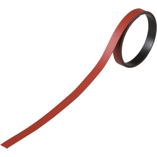 緑十字　テープ状カラーマグネット　赤　マグネ１０Ｒ　１０ｍｍ幅×１ｍ×０．８ｍｍ　３本組　  312014  GREEN CROSS