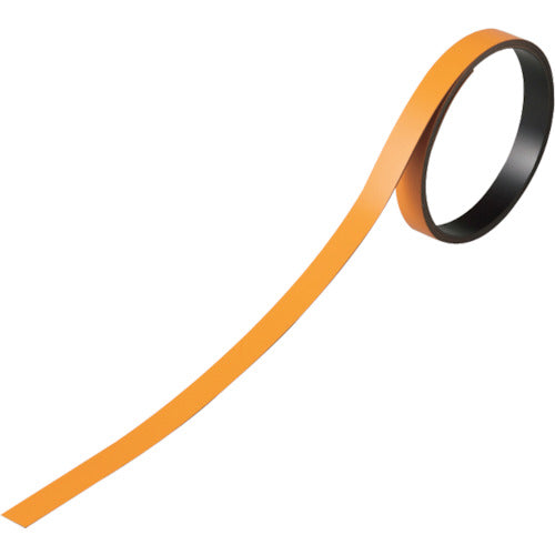 緑十字　テープ状カラーマグネット　オレンジ　マグネ１０ＹＲ　１０ｍｍ幅×１ｍ×０．８ｍｍ　３本組　  312015  GREEN CROSS