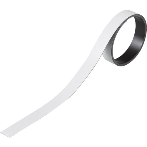 緑十字　テープ状カラーマグネット　白　マグネ１５Ｗ　１５ｍｍ幅×１ｍ×０．８ｍｍ　２本組　  312021  GREEN CROSS