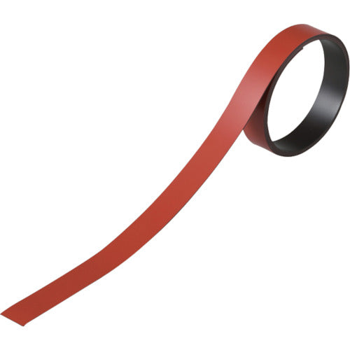 緑十字　テープ状カラーマグネット　赤　マグネ１５Ｒ　１５ｍｍ幅×１ｍ×０．８ｍｍ　２本組　  312024  GREEN CROSS