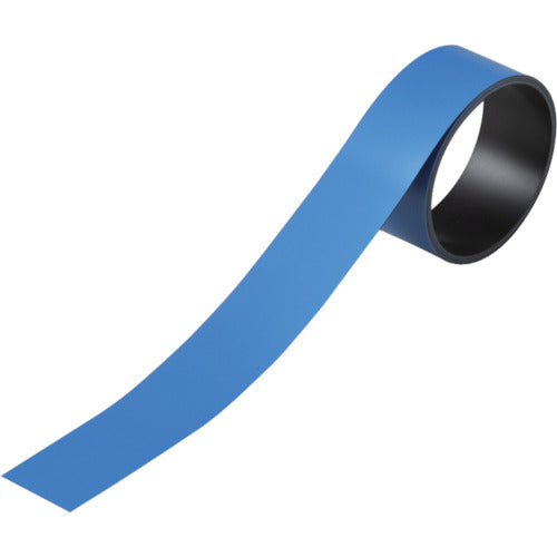 緑十字　テープ状カラーマグネット　青　マグネ３０Ｂ　３０ｍｍ幅×１ｍ×０．８ｍｍ　片面磁力　  312056  GREEN CROSS