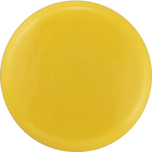 緑十字　カラーマグネット（ボタン型タイプ）　黄　マグネ３０（４／黄）　３０ｍｍΦ　１０個組　  312084  GREEN CROSS