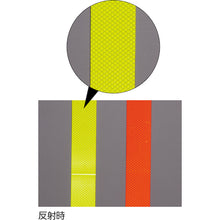 画像をギャラリービューアに読み込む, 緑十字　マグネットシート　高輝度プリズム反射タイプ　蛍光イエロー　マグネ５０ＰＨ−ＫＹ　５０ｍｍ幅×１Ｍ　  312218  GREEN CROSS
