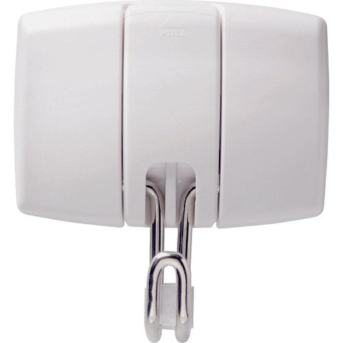 緑十字　簡易着脱マグネットフック　白　耐荷重１４ｋｇ　ＭＧ−９７１Ｗ　９１×８５ｍｍ　ＡＢＳ樹脂　ブリスターパック入り　  313023  GREEN CROSS