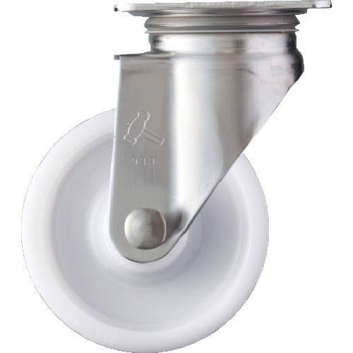 ハンマー　Ｓシリーズオールステンレス　旋回式ナイロン車輪（ローラーベアリング）１２５ｍｍ　  320S-NRB125  HAMMER CASTER