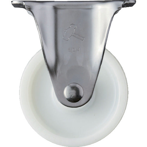 ハンマー　Ｓシリーズオールステンレス　固定式ナイロン車輪（ローラーベアリング）１００ｍｍ　  320SR-NRB100  HAMMER CASTER