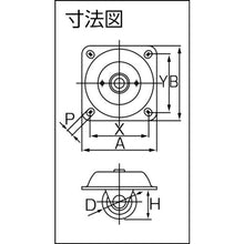 画像をギャラリービューアに読み込む, ハンマー　オールステンレス低床固定式強化ナイロン車輪　３２ｍｍ　Ｈ３０　  320TPR-N32 H30BA  HAMMER CASTER
