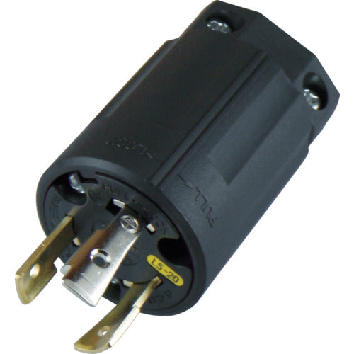 アメリカン電機　引掛形　ナイロンプラグ　接地２Ｐ２０Ａ１２５Ｖ　  3212N-L5  AMERICAN DENKI