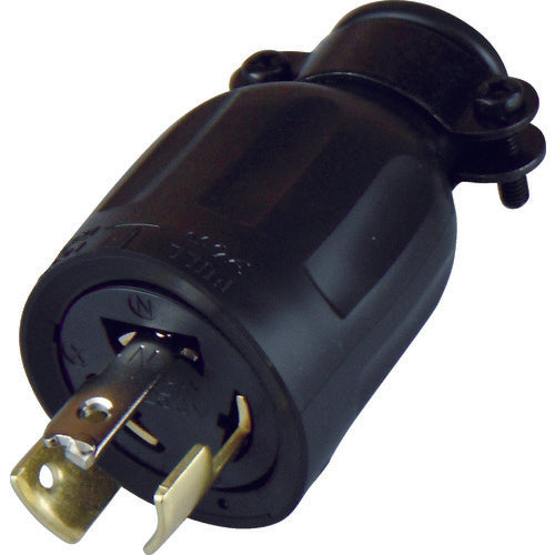 アメリカン電機　引掛形　ゴムプラグ　３Ｐ２０Ａ２５０Ｖ　  3222R  AMERICAN DENKI