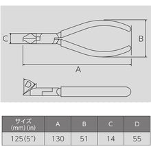 Load image into gallery viewer, VICTOR Oblique nipper (with soft cover) Overall length 130mm 322B-125 VICTOR
