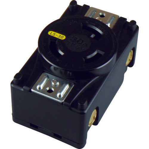 アメリカン電機　引掛形　パネル用コンセント　接地２Ｐ３０Ａ１２５Ｖ　  3310-P-L5  AMERICAN DENKI