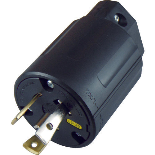 アメリカン電機　引掛形　ナイロンプラグ　接地２Ｐ３０Ａ１２５Ｖ　  3312N-L5  AMERICAN DENKI