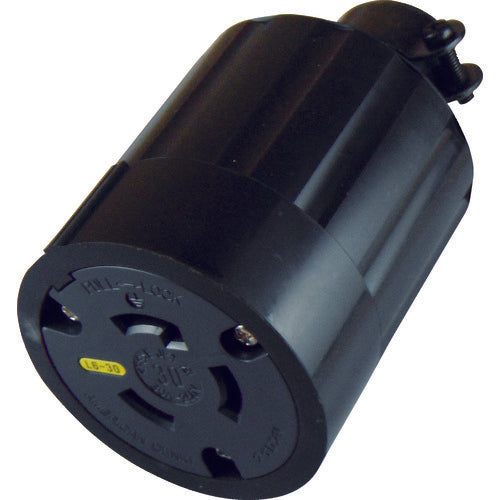 アメリカン電機　引掛形　ゴムコネクタボディ　接地２Ｐ３０Ａ２５０Ｖ　  3324R-L6  AMERICAN DENKI