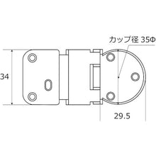 画像をギャラリービューアに読み込む, ＷＡＫＩ　バラ　鉄アングル丁番　セントク　２０Ｘ２０　  3440200  WAKI
