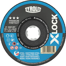 画像をギャラリービューアに読み込む, ＴＹＲＯＬＩＴ　Ｘ−ＬＯＣＫ　オフセット砥石　プレミアムタイプ　１２５ｍｍ　  34428041  TYROLIT
