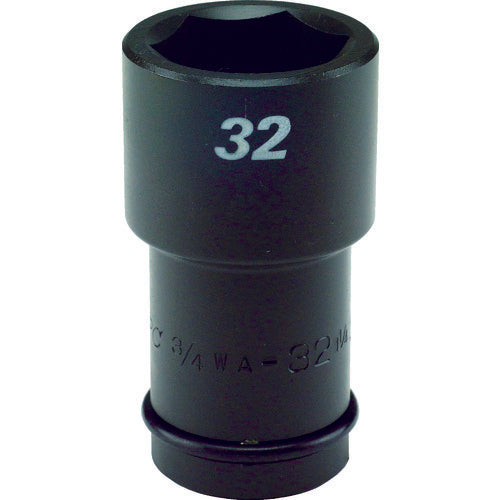 FPC impact semi-long socket, 19mm drive, 32mm across flats, 1.1/ 3/4WA-32 FPC