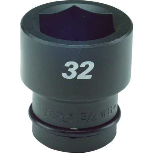 FPC impact short socket, 19mm drive, 21mm across flats, 3/4WS-21 FPC