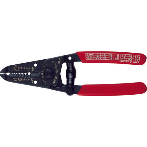 VESSEL Wire Stripper No. 3500E-1 (for solid and stranded wires) 350 VESSEL