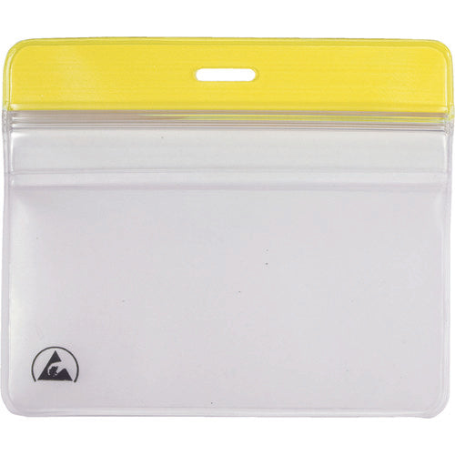 DESCO Thẻ tên chống tĩnh điện với khóa kéo ngang 102X86mm 35017 DESCO