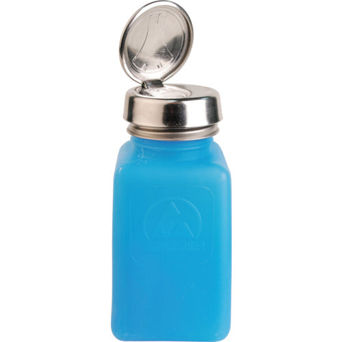 DESCO Static Dissipative Bottle Blue One Touch HDPE 180cc 35283 DESCO