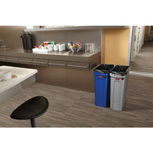 โหลดรูปภาพลงในโปรแกรมดูแกลเลอรี Rubbermaid Slim Gym Container with Air Vents and Recycle Marks 87.1L สีน้ําเงิน 354765 Rubbermaid
