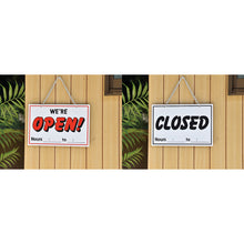 โหลดรูปภาพลงในโปรแกรมดูแกลเลอรี GREEN CROSS ป้ายภาพประกอบ OPEN/CLOSED จอแสดงผลสองด้าน เปิดและปิด (ปานกลาง) 200×300 มม. 357012 GREEN CROSS
