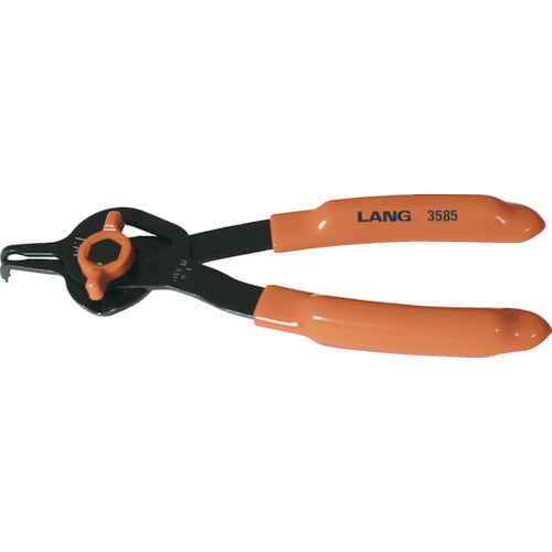 LANGTOOLS คีมถ่างแหวนล็อก (ใช้สำหรับรูเพลาด้วย) ปากคีบงอ 90° 3585 LANGTOOLS