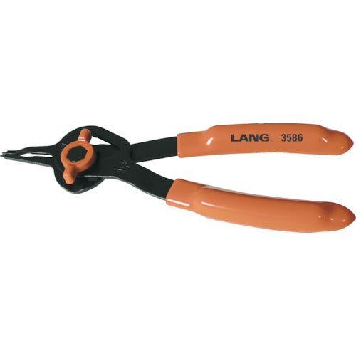 LANGTOOLS คีมถ่างแหวนล็อก (ใช้สำหรับรูเพลาด้วย) ปากตรง 3586 LANGTOOLS