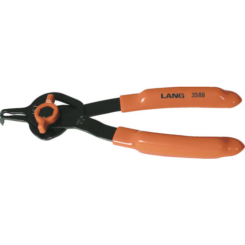 LANGTOOLS คีมถ่างแหวนล็อก (ใช้สำหรับรูเพลาด้วย) ปากคีบงอ 90° 3588 LANGTOOLS