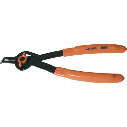 LANGTOOLS คีมถ่างแหวนล็อก (ใช้สำหรับรูเพลาด้วย) ปากคีบงอ 45° 3590 LANGTOOLS