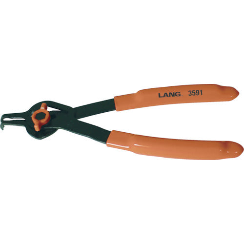 LANGTOOLS คีมถ่างแหวนล็อก (ใช้สำหรับรูเพลาด้วย) ปากคีบงอ 90° 3591 LANGTOOLS