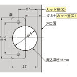 画像をギャラリービューアに読み込む, スガツネ工業　（１６００２６８３９）３６０−２６−０Ｔラプコン搭載　オリンピア　スライドヒンジ　  160-026-839  SUGATSUNE
