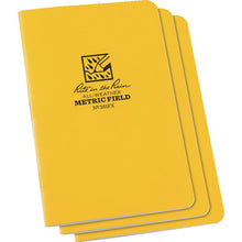 Load image into gallery viewer, RITR 4 5/8X7 Staple Notebook (Set of 3) Metric Field Yellow 361FX RITR
