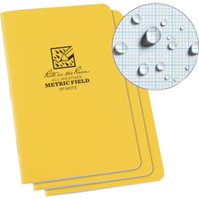 Load image into gallery viewer, RITR 4 5/8X7 Staple Notebook (Set of 3) Metric Field Yellow 361FX RITR
