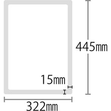 画像をギャラリービューアに読み込む, 緑十字　ポケットパッド（Ａ３掲示用）　青　ＰＤＡ−３ＢＬ　４４５×３２２ｍｍ　特殊粘着タイプ　  365047  GREEN CROSS

