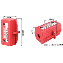 Tải hình ảnh vào trình xem thư viện, SAFERUN Thiết bị khóa ổ cắm / phích cắm 65 × 65 × 118mm 37047 SAFERUN
