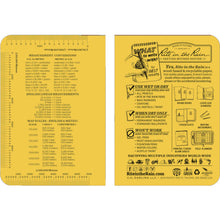 Load image into gallery viewer, RITR 3 1/2X5 Softcover book Horizontal opening yellow 374-M RITR
