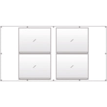 画像をギャラリービューアに読み込む, ユニット　フェンスポケット４００×５００標識４枚用　  383-761  UNIT
